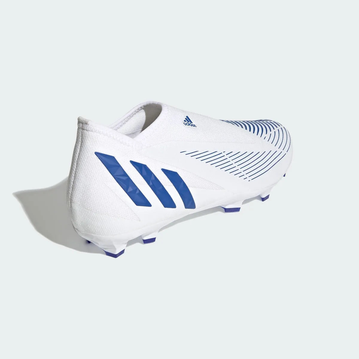 adidas Predator Edge .3 Laceless FG - White-Hi Res Blue (Diagonal 2)