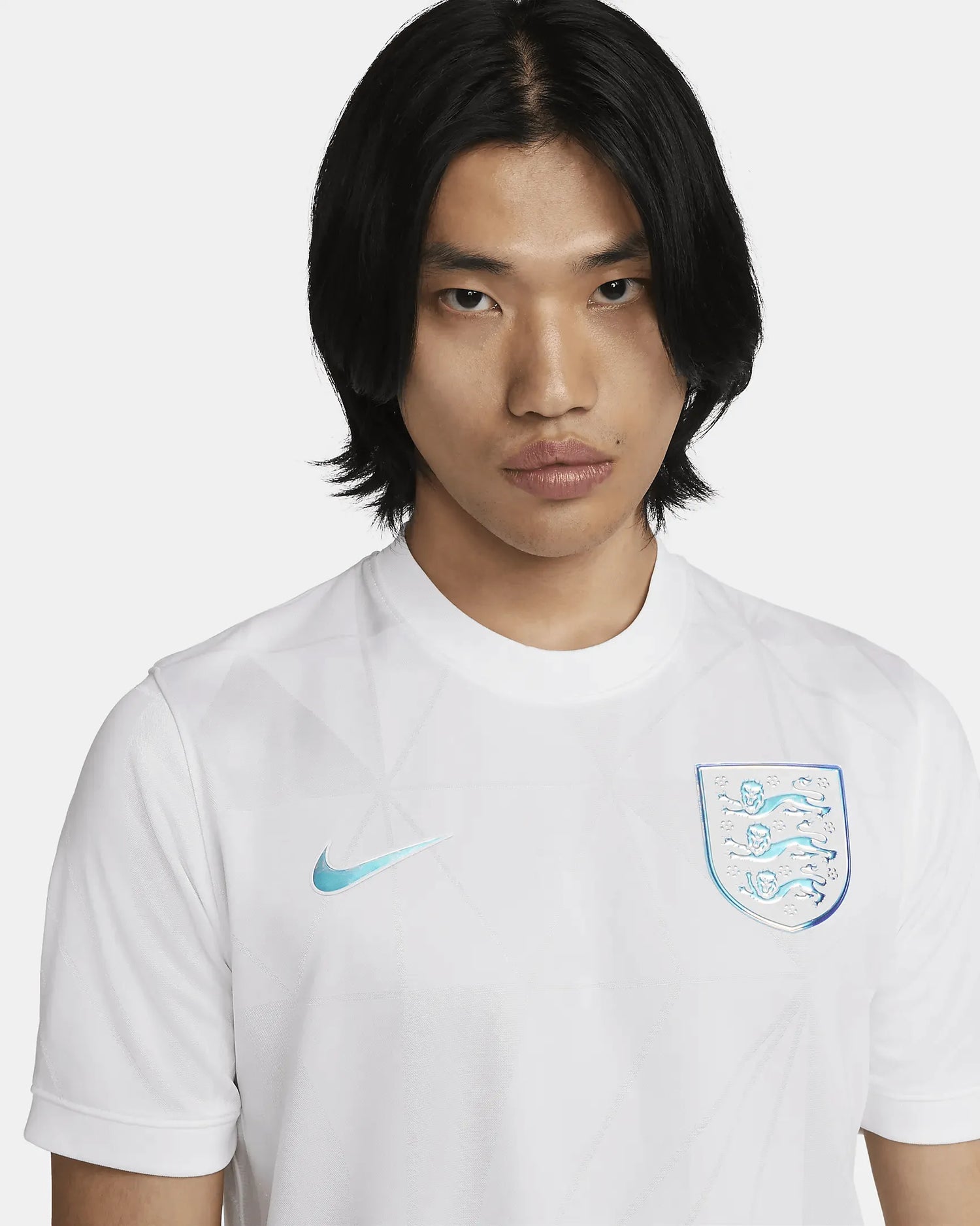 Nike 2022 England Womens Euro Stadium Home Jersey (Mens Cut) (Detail 1)