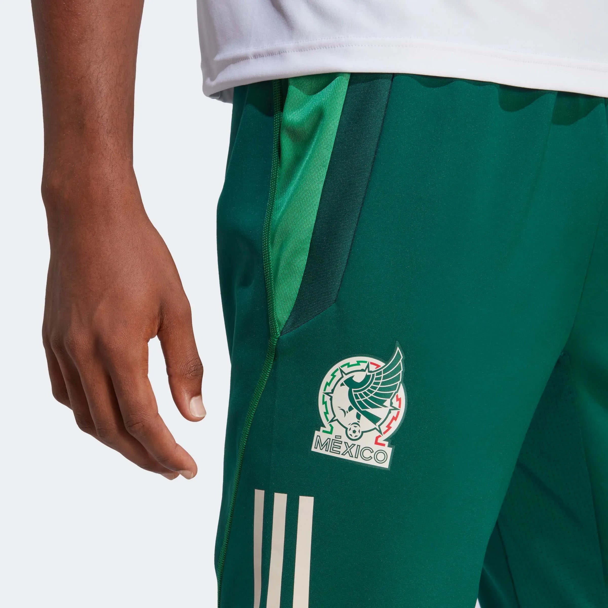 adidas 2022-23 Mexico Tiro 1/2 Pants Green (Detail 1)