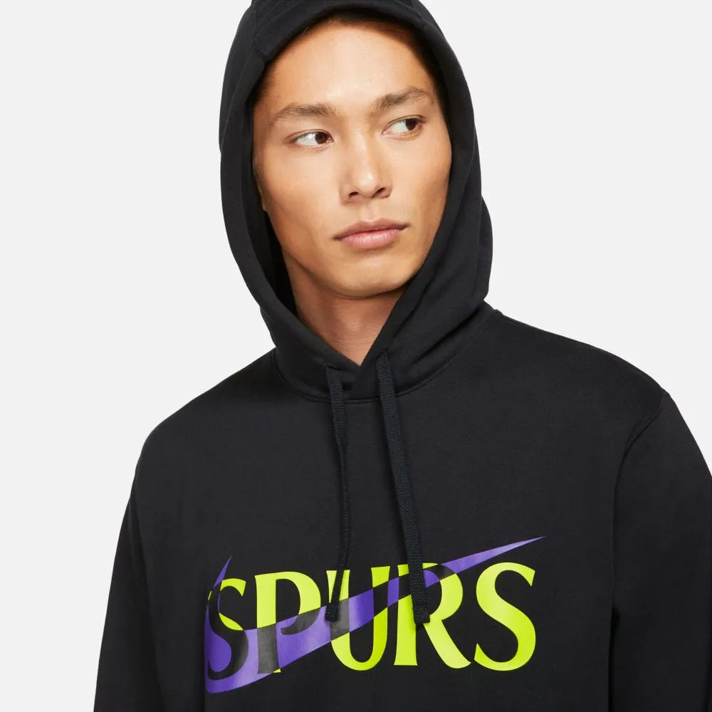 Nike 2021-22 Tottenham NSW Club Hoodie - Black-Purple (Detail 1)