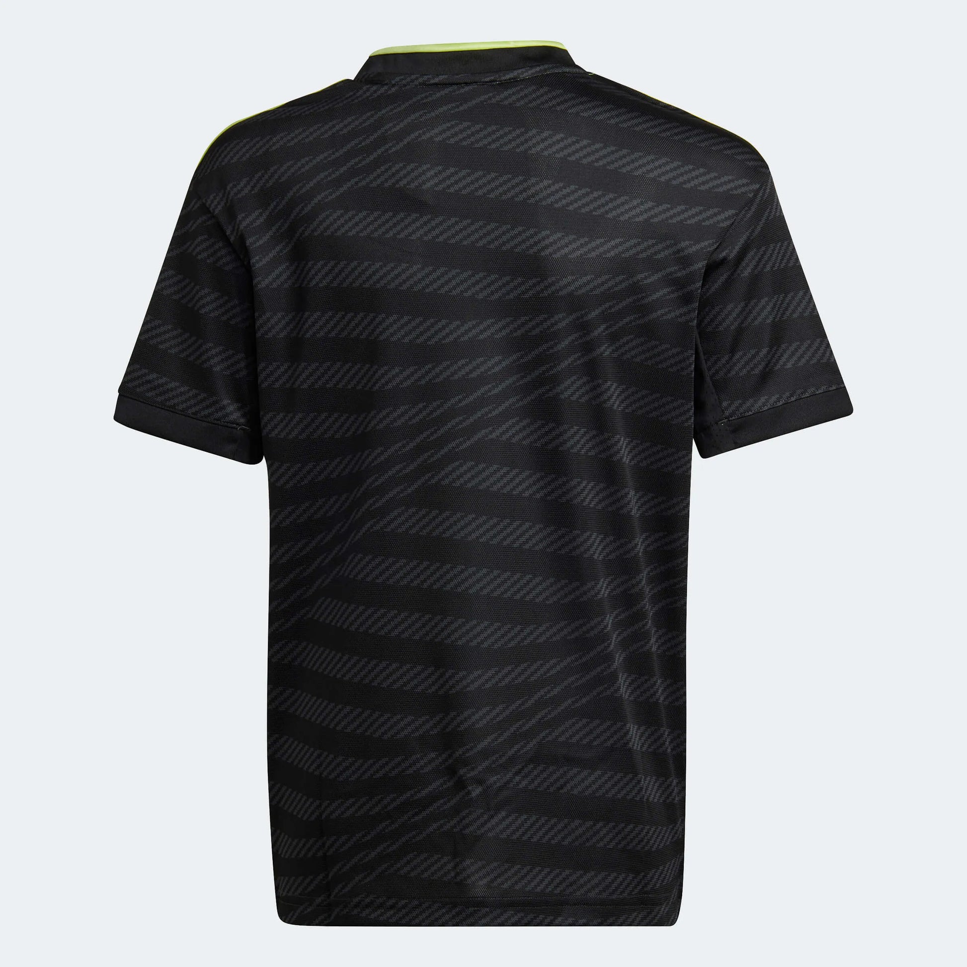 adidas 2022-23 Real Madrid Third Youth Jersey Black-Neon (Back)