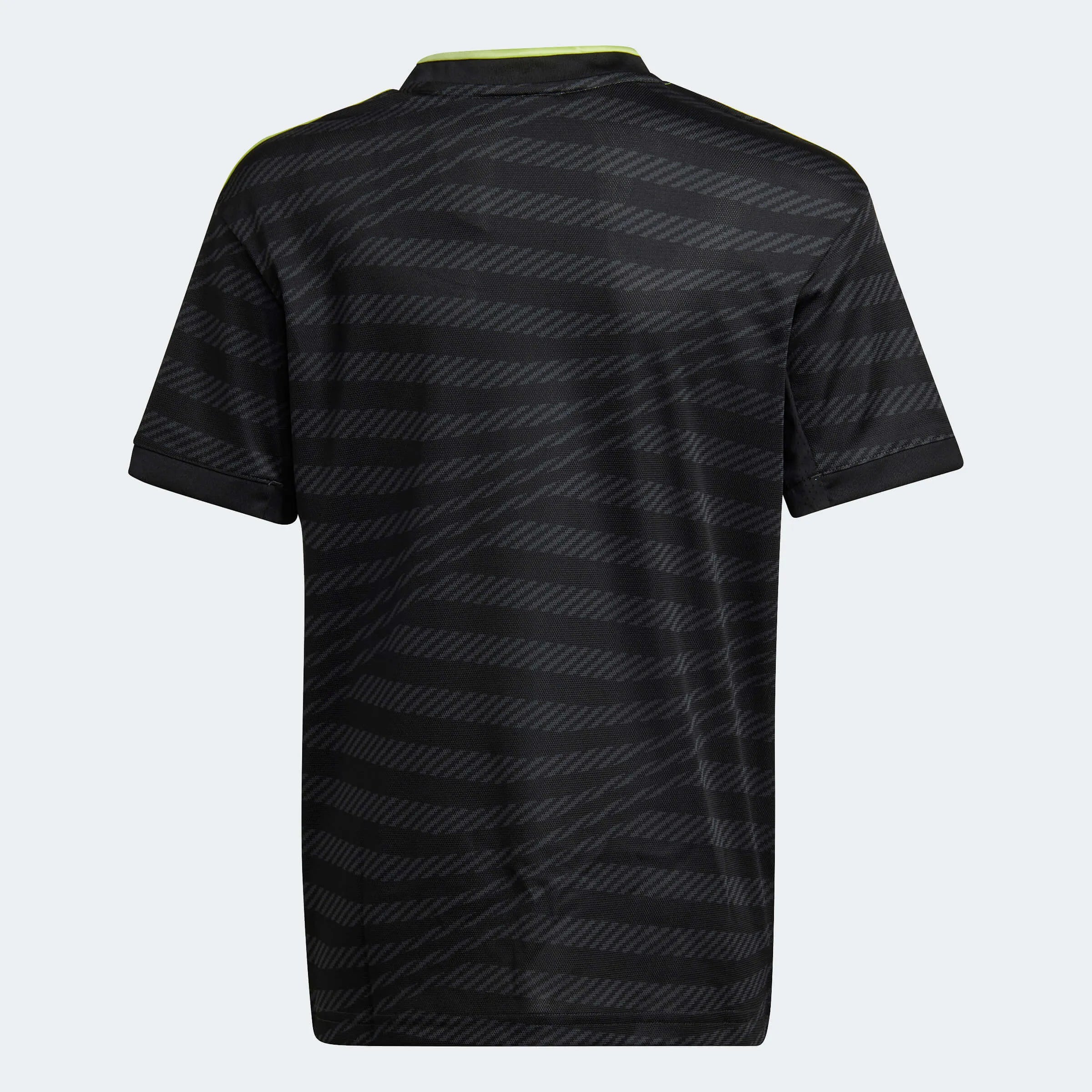 adidas 2022-23 Real Madrid Third Youth Jersey Black-Neon (Back)