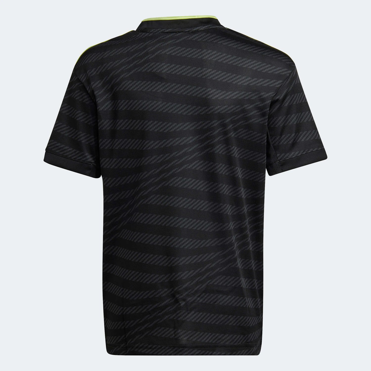 adidas 2022-23 Real Madrid Third Youth Jersey Black-Neon (Back)