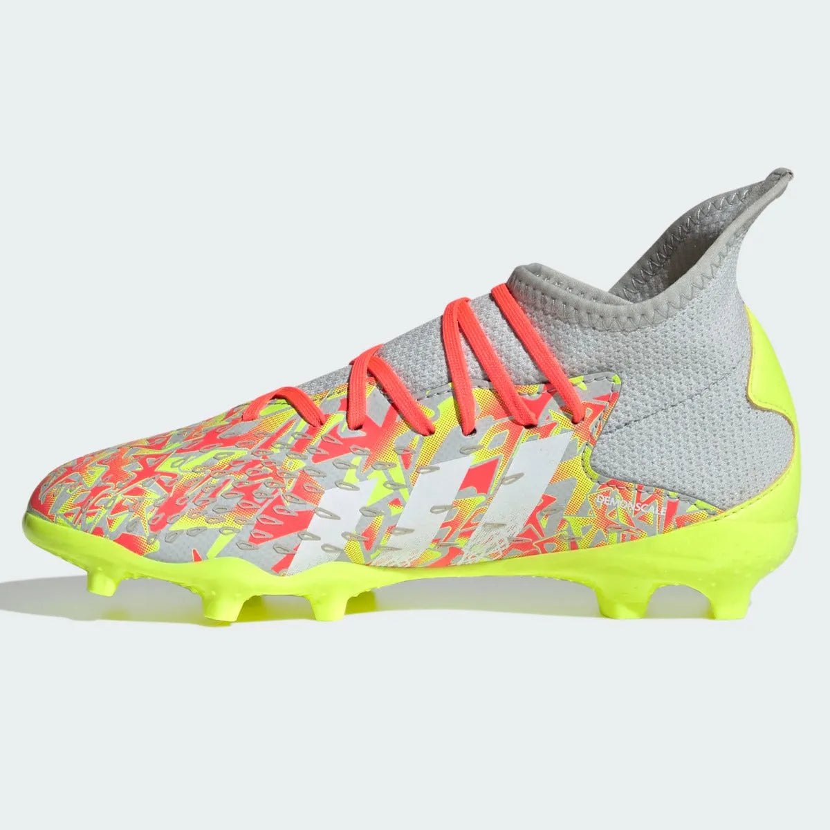Adidas JR Predator Freak .3 FG - Clear Grey-White-Solar Yellow (Side 2)