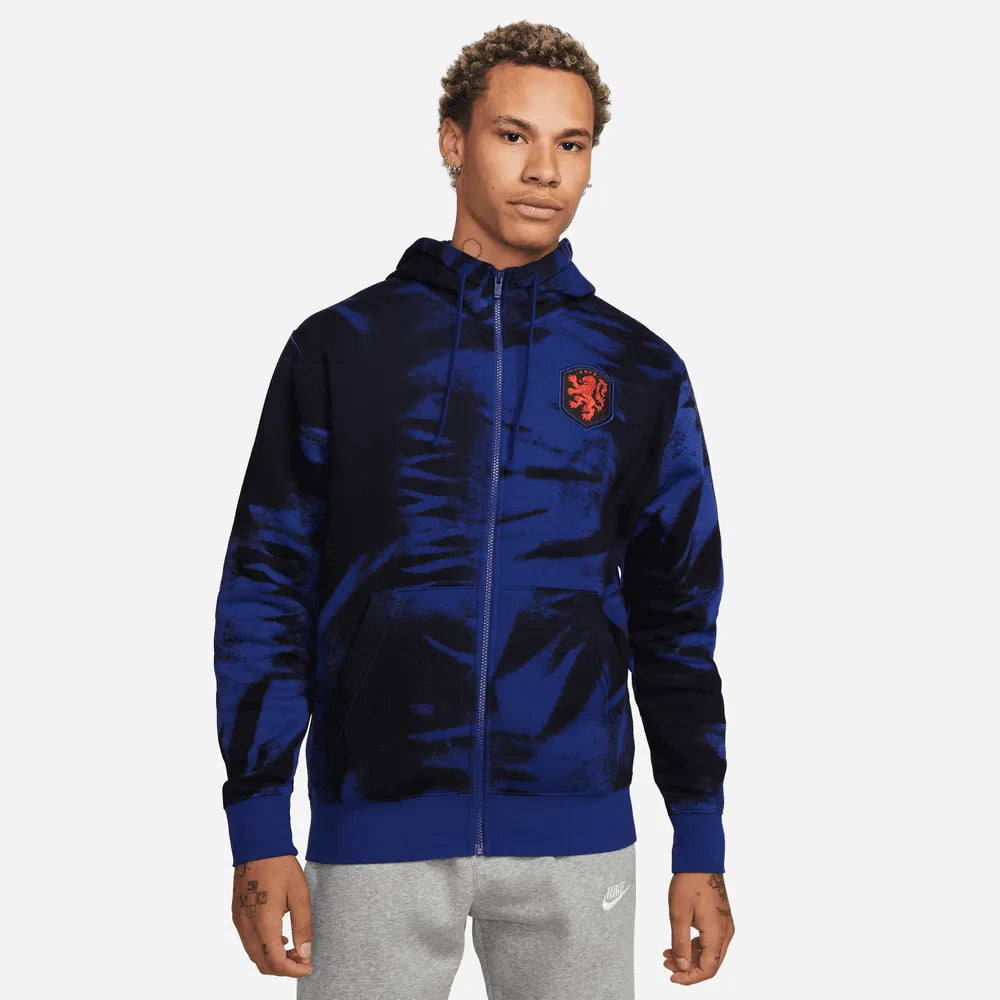 Nike 2022-23 Netherlands Fleece Full-Zip Hoodie (Model - Front)
