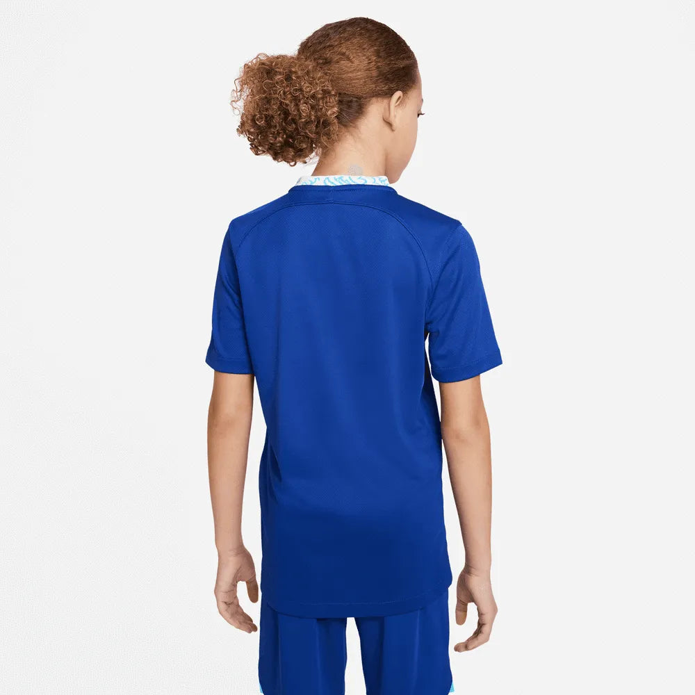 Nike 2022-23 Chelsea Youth Stadium Home Jersey (Model - Back)