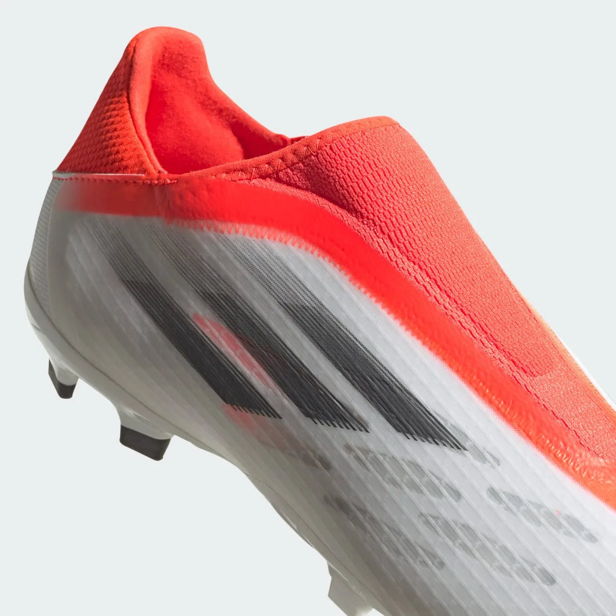 Adidas X Speedflow .3 Laceless FG  - White-Iron. Metallic (Detail 1)