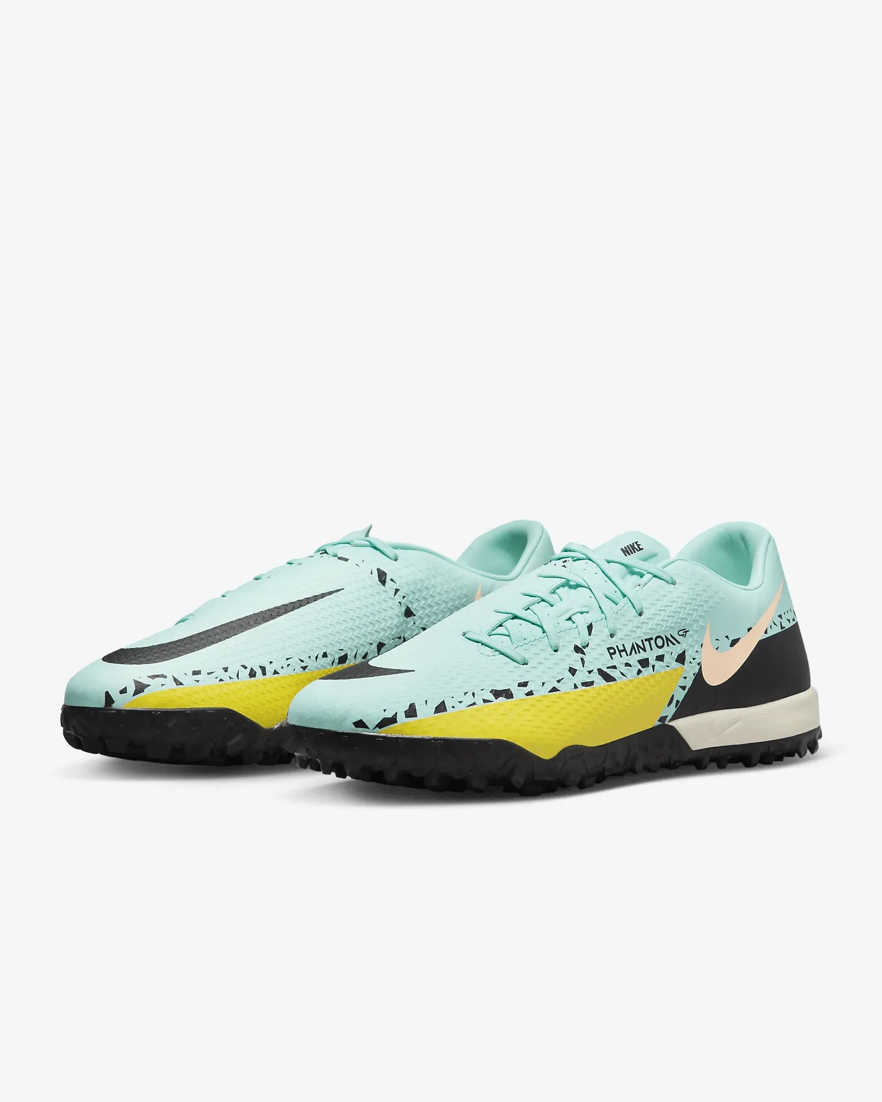 Nike Phantom GT2 Academy Turf - Glacier Ice-Black (Pair - Diagonal)