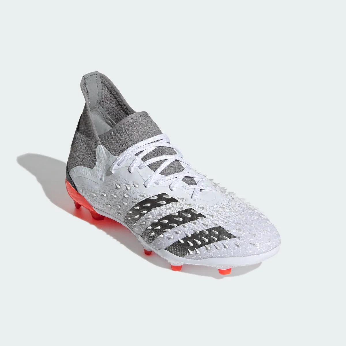 Adidas JR Predator Freak .1 FG - White-Iron Metallic (Diagonal 1)