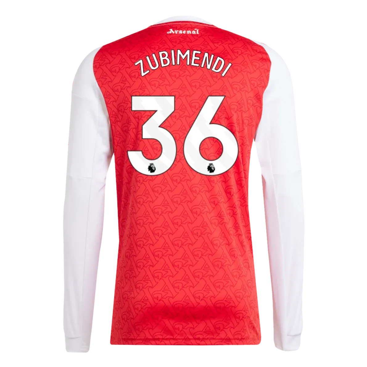 adidas 2025-26 Arsenal Men's Stadium Home Long-Sleeve Soccer Jersey (Zubimendi)