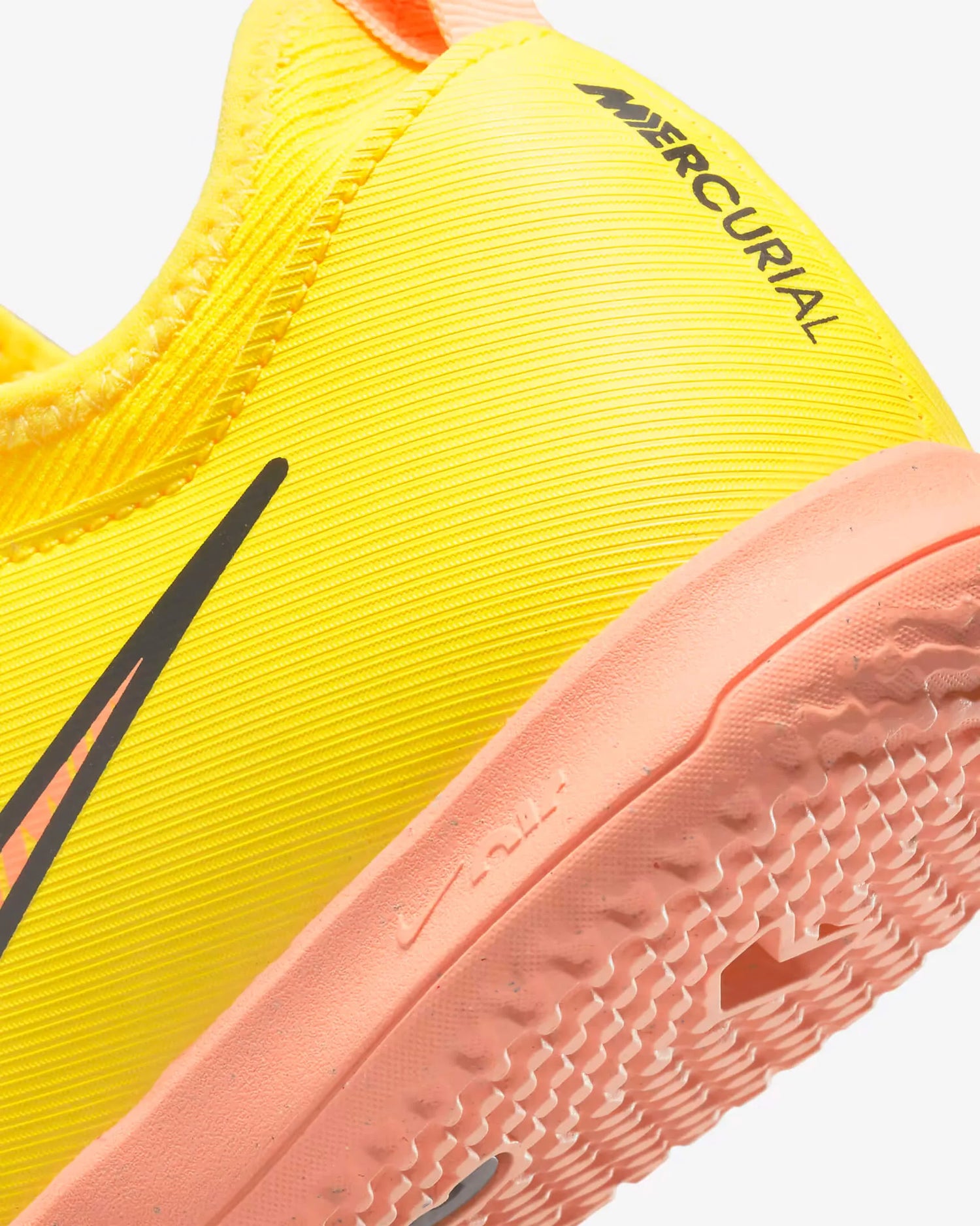 Nike Jr Zoom Vapor 15 Academy Indoor - Yellow Strike-Sunset Glow (Detail 2)