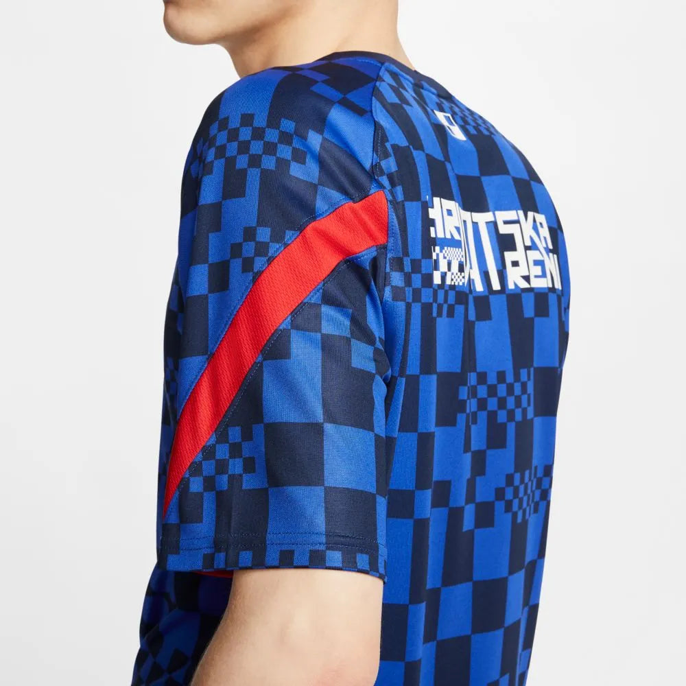 Nike 2020-21 Croatia Dri-Fit Training Top - Blue