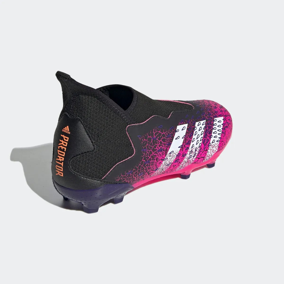 Adidas JR Predator Freak .3 Laceless FG - Black-Pink-Purple (Diagonal 2)