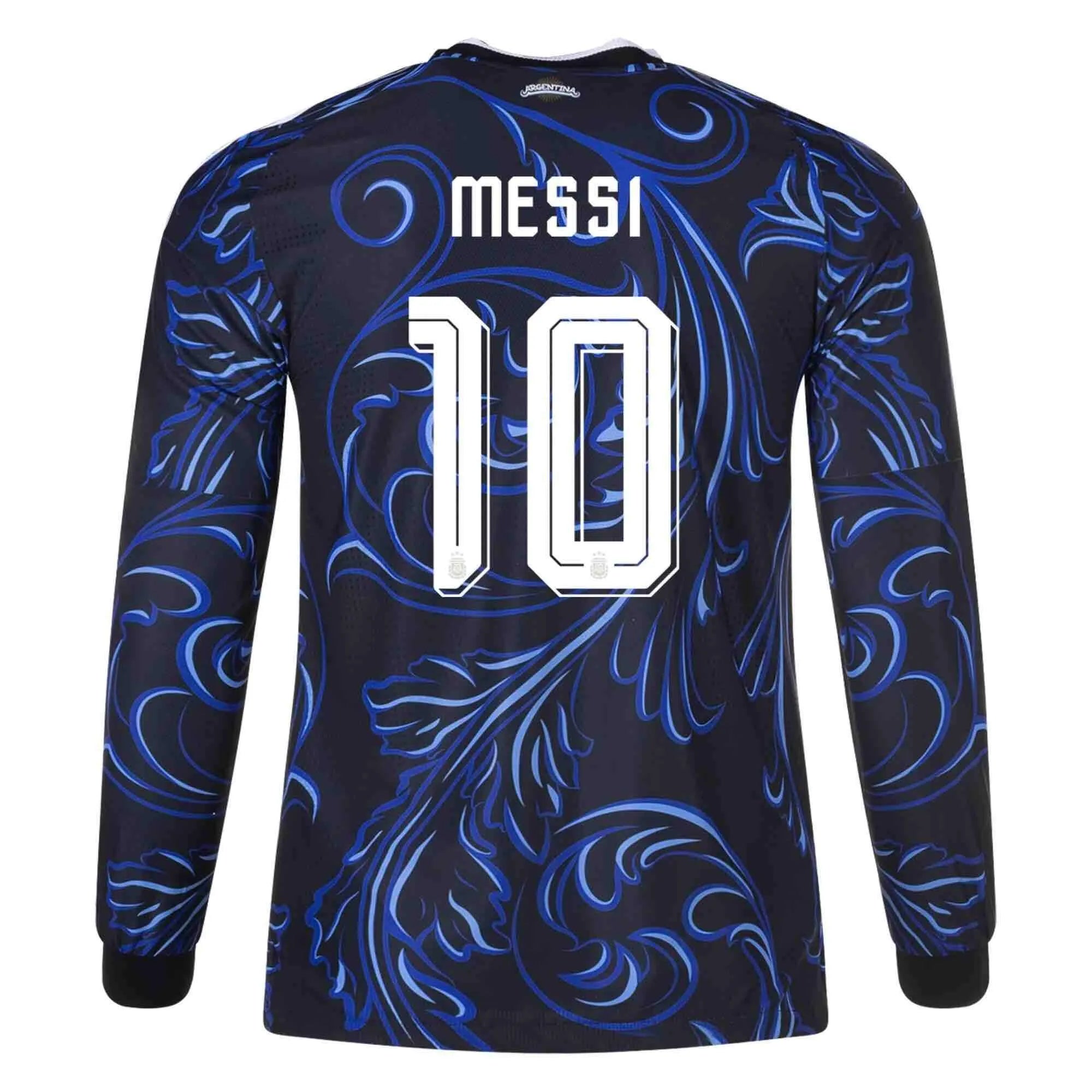 adidas 2026 Argentina Men's Authentic Away Long-Sleeve Soccer Jersey (Messi)