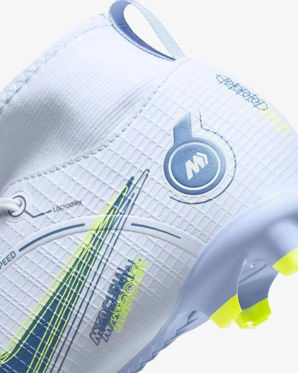Nike JR Superfly 8 Academy FG-MG - Grey-Blue (Detail 3)
