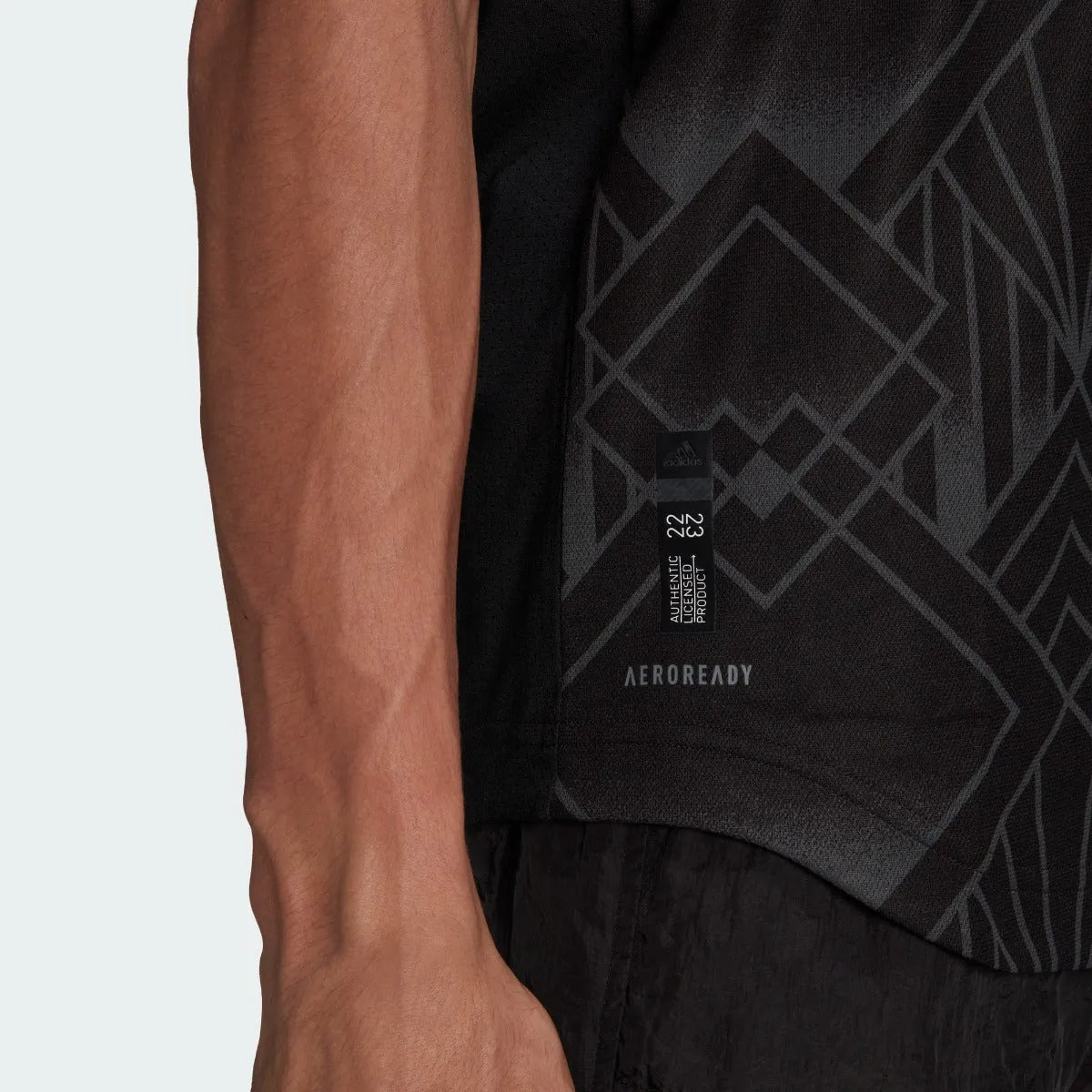 adidas 2022-23 LAFC Authentic Home Jersey - Black-Gold (Detail 2)