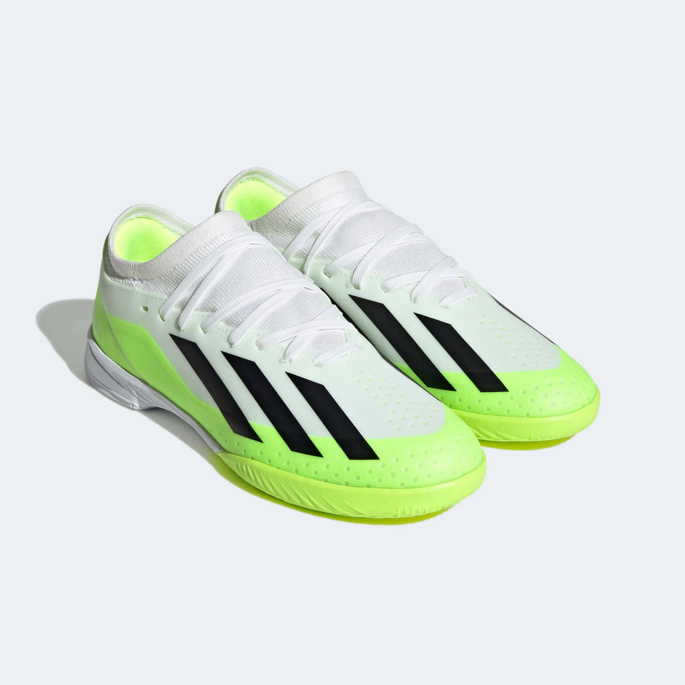adidas Jr X Crazyfast.3 Indoor - Crazyrush (FA23) (Pair - Lateral Front)