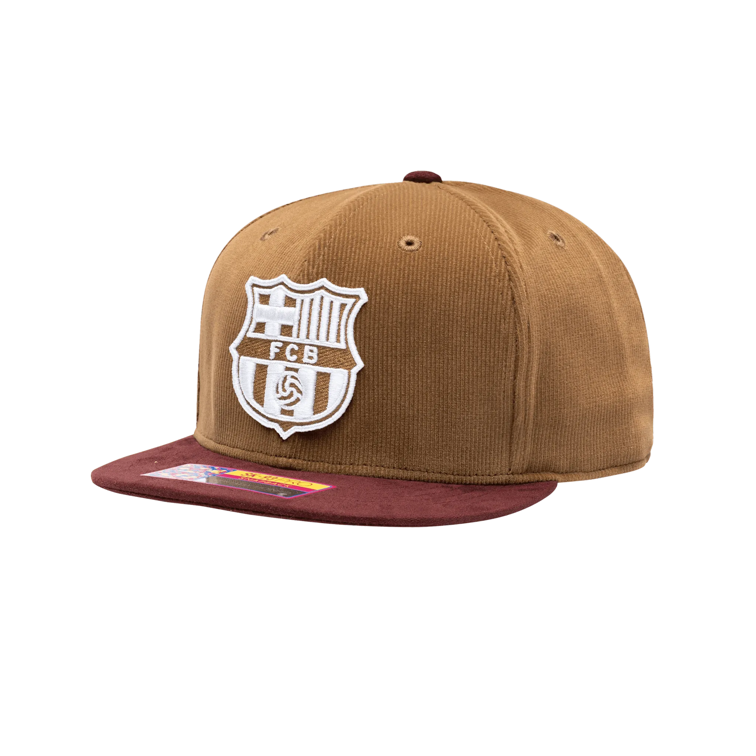 FI Collection Barcelona Cognac Snapback Hat (Lateral - Side 1)
