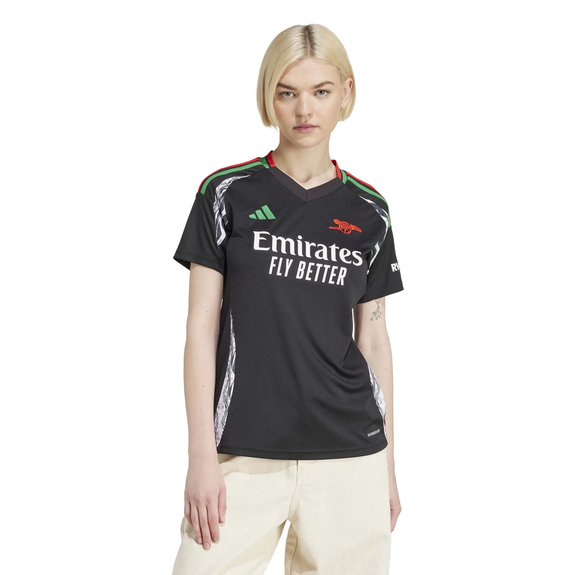 adidas 2024-25 Arsenal Women's Stadium Away Jersey (Model - Front)