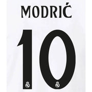 Real Madrid 2024_25 Home Modric #10 Jersey Name Set (Back)