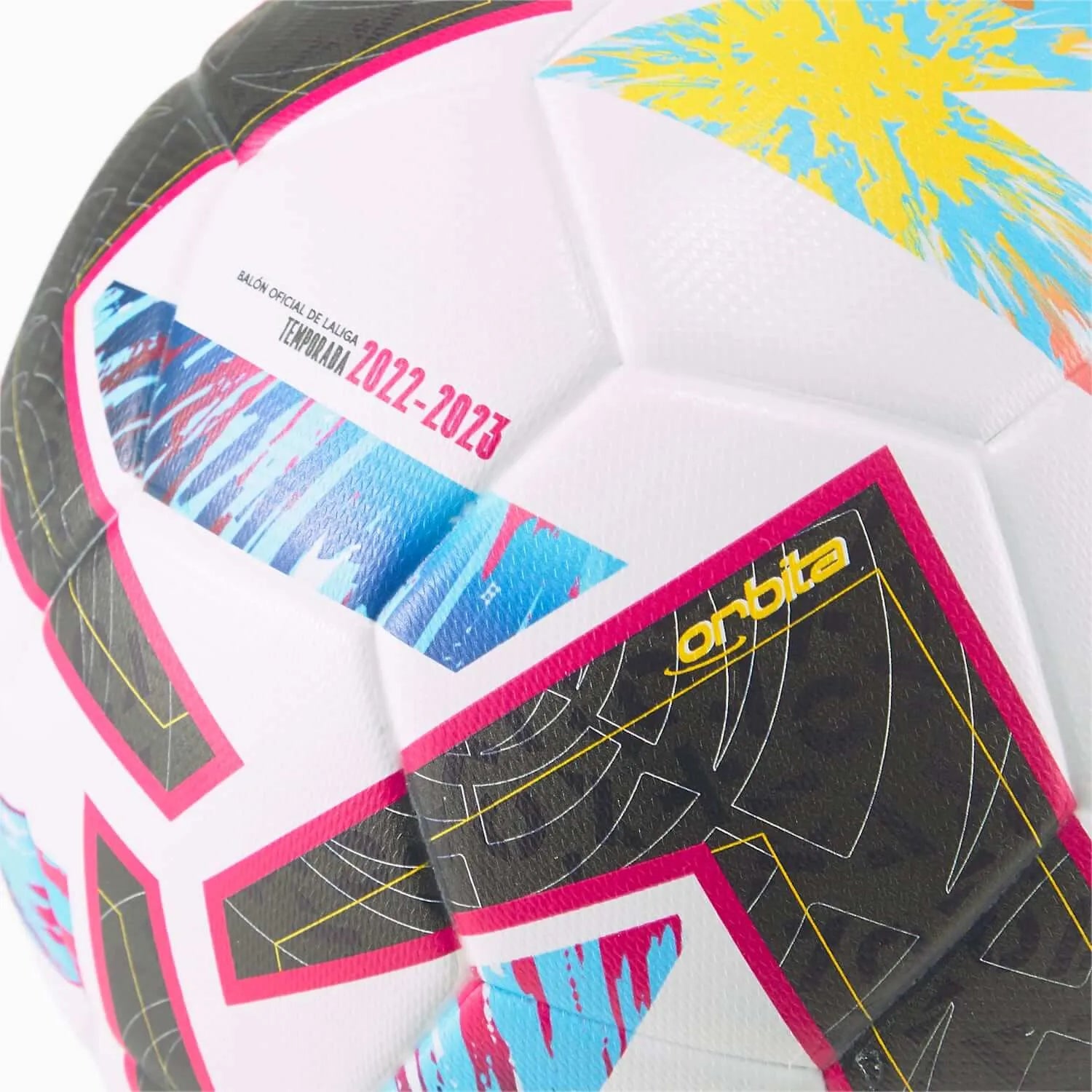 Puma 2022-23 Orbita La Liga 1 FIFA Quality Ball - White-Blue (Detail 1)