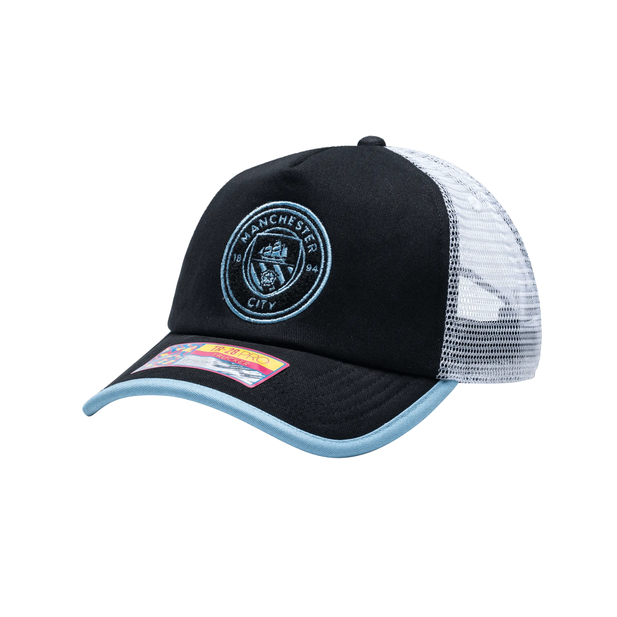 FI Collection Manchester City One8th Strike Trucker Hat (Lateral - Side 1)