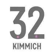 Bayern Munich 2019/20 Away Kimmich #32 Jersey Name Set