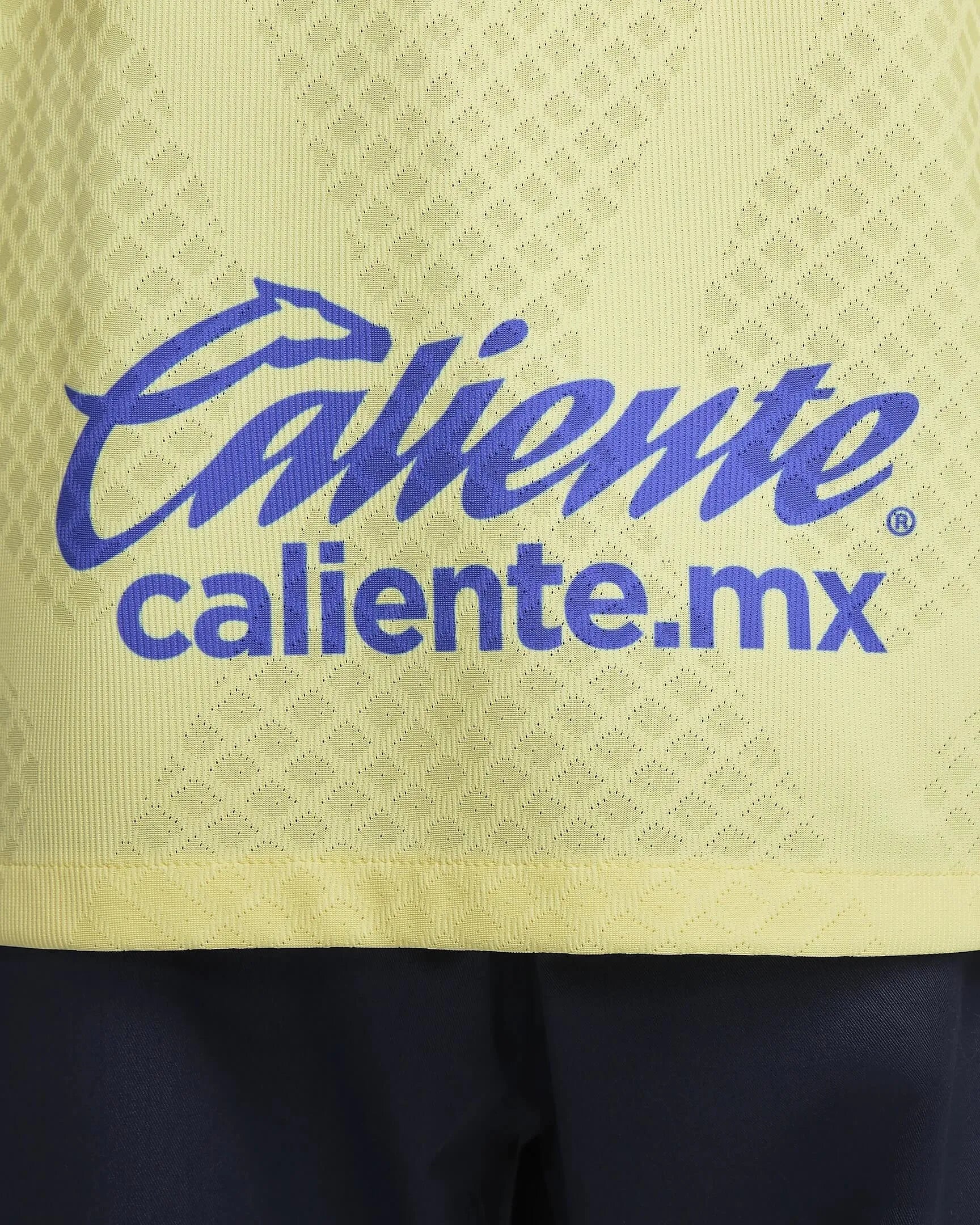 Nike 2022-23 Club America Authentic Home Jersey - Lemon-Blue (Detail 5)