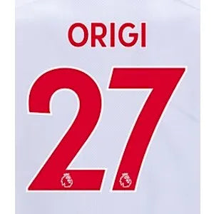 Liverpool 2019/20 Away Origi #27 Jersey Name Set