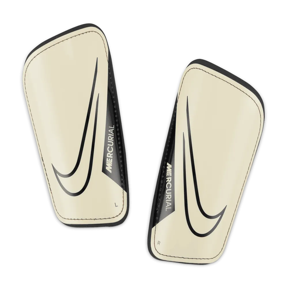 Nike Mercurial Hard Shell Shin Guards - Coconut Milk-Black (Set)