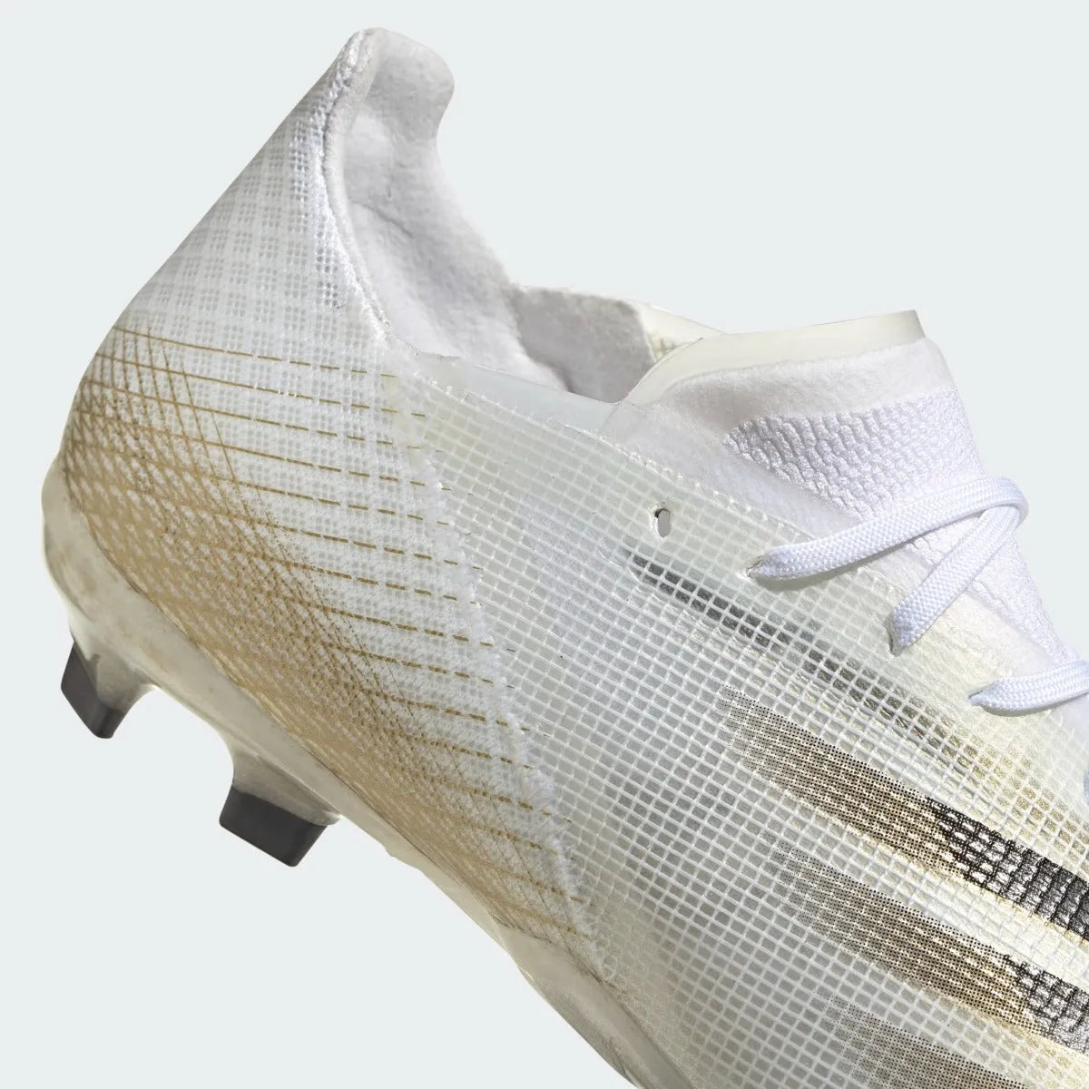 Adidas JR X Ghosted.1 FG - White-Black-Gold