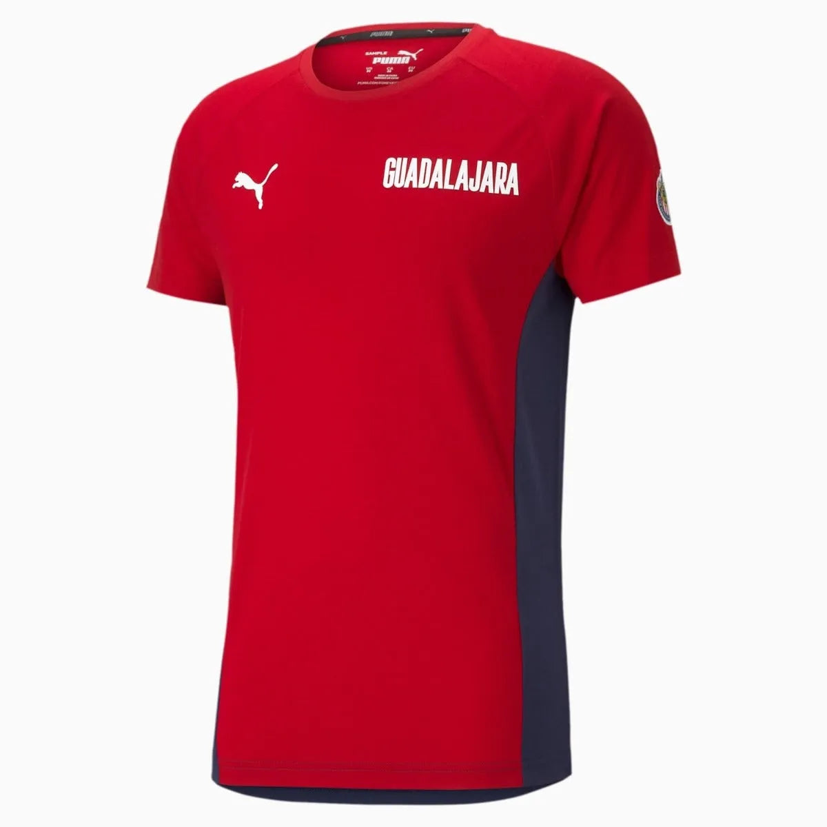 Puma 2021 Chivas Evostripe Tee - Red-Navy