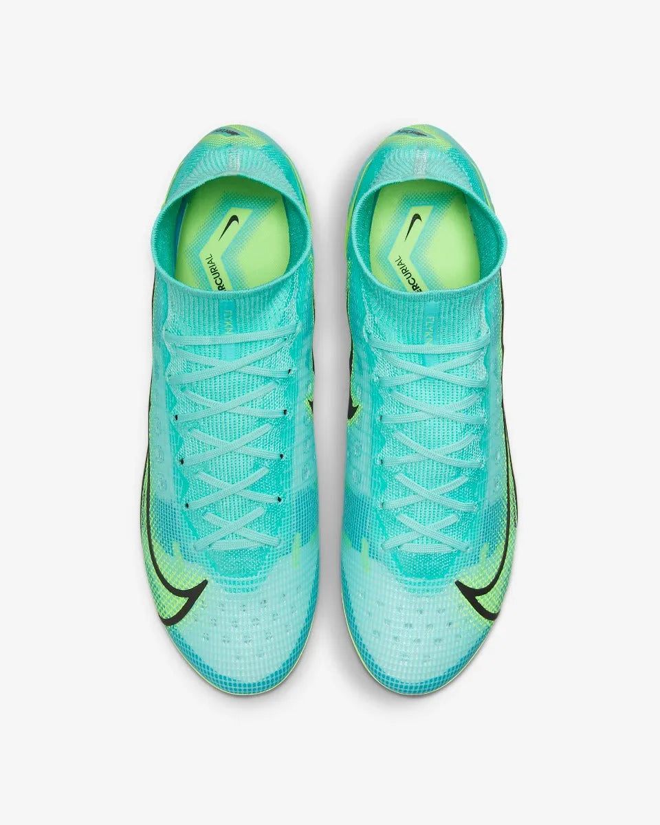 Nike Superfly 8 Elite FG - Turquoise-Lime Glow (Pair - Top)