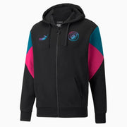 Puma 2021-22 Manchester City ftblCulture Full-Zip Hoody - Black (Front)