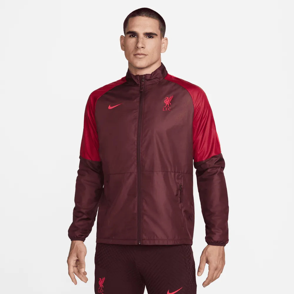 Nike 22-23 Liverpool RPL Academy AWF Jacket - Burgundy-Red (Model - Front)