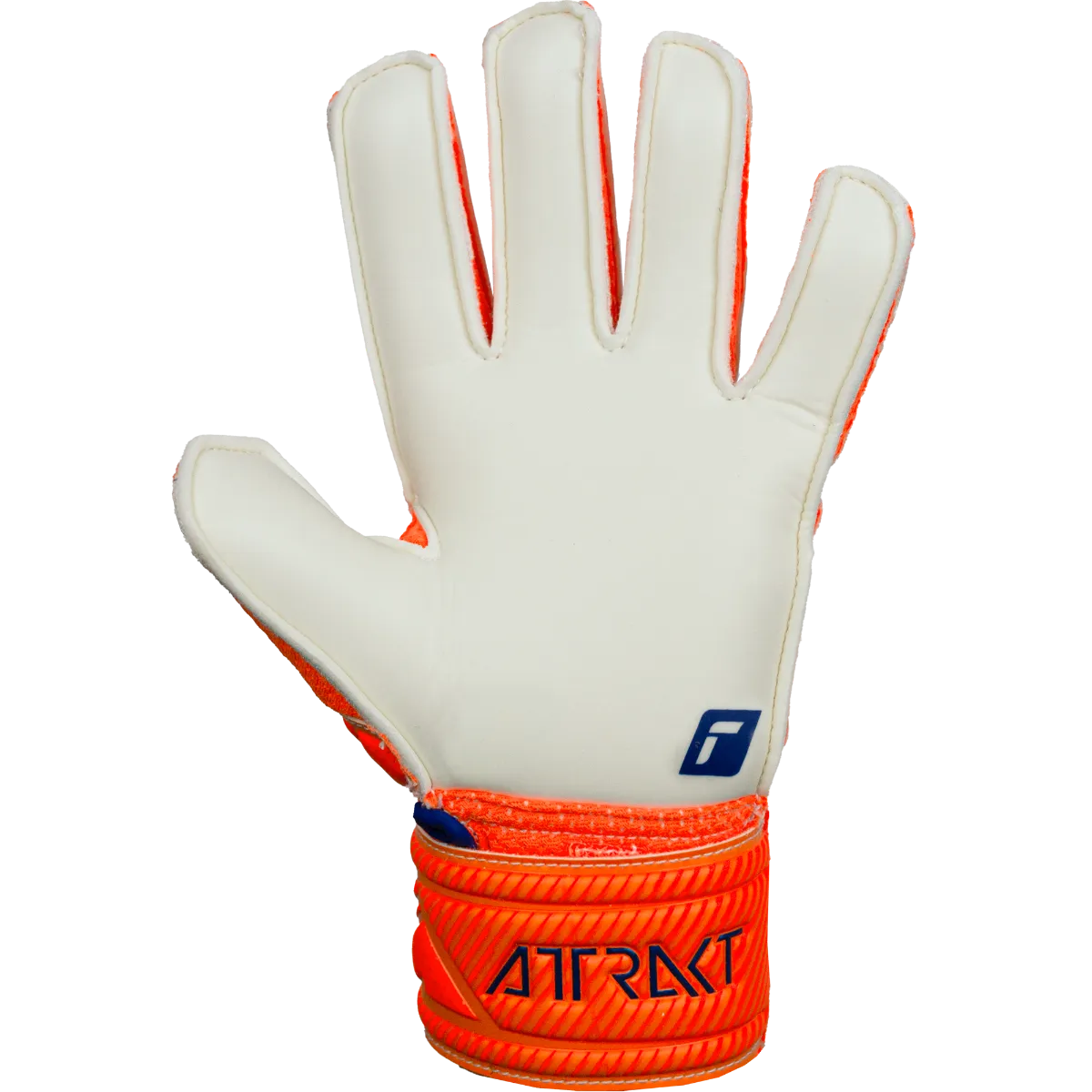 Reusch JR Attrakt Solid Goalkeeper Gloves - Orange-Blue (Single - Inner)