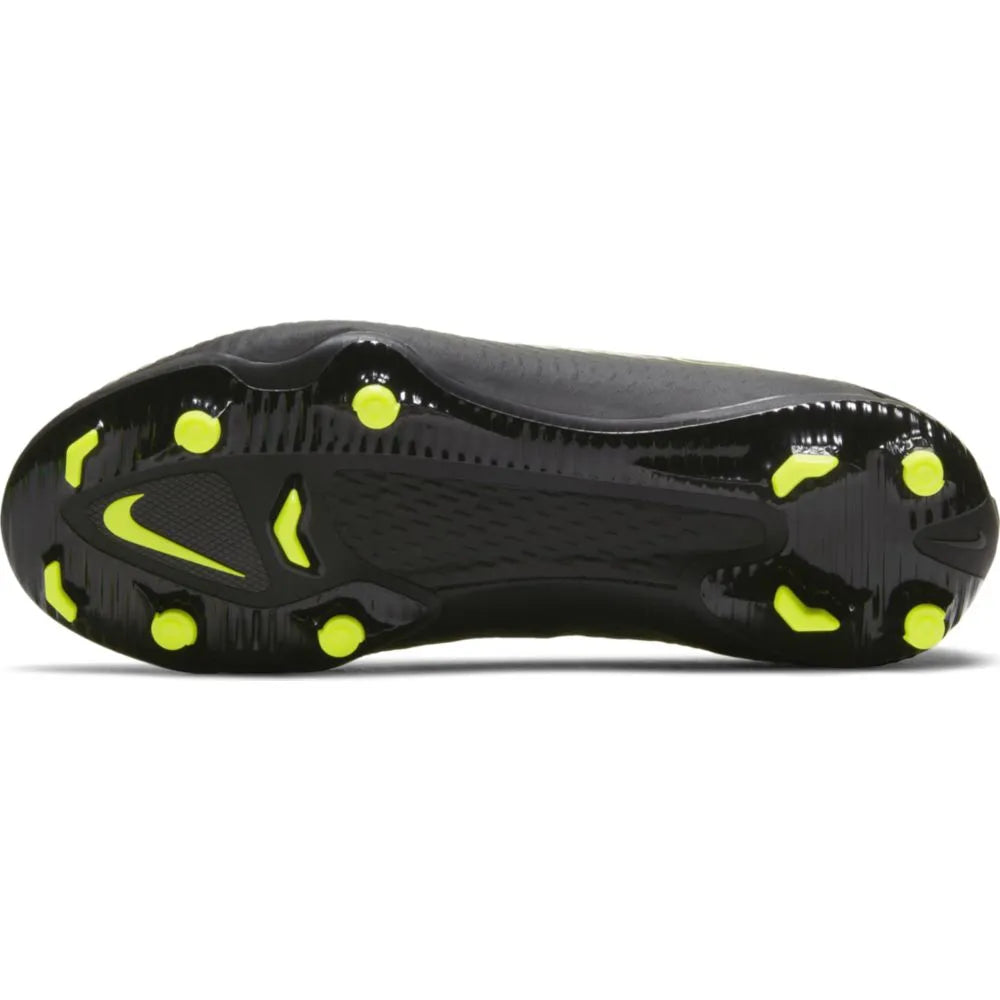 Nike JR Phantom GT Academy FG-MG - Black-Volt-Blue (Bottom)