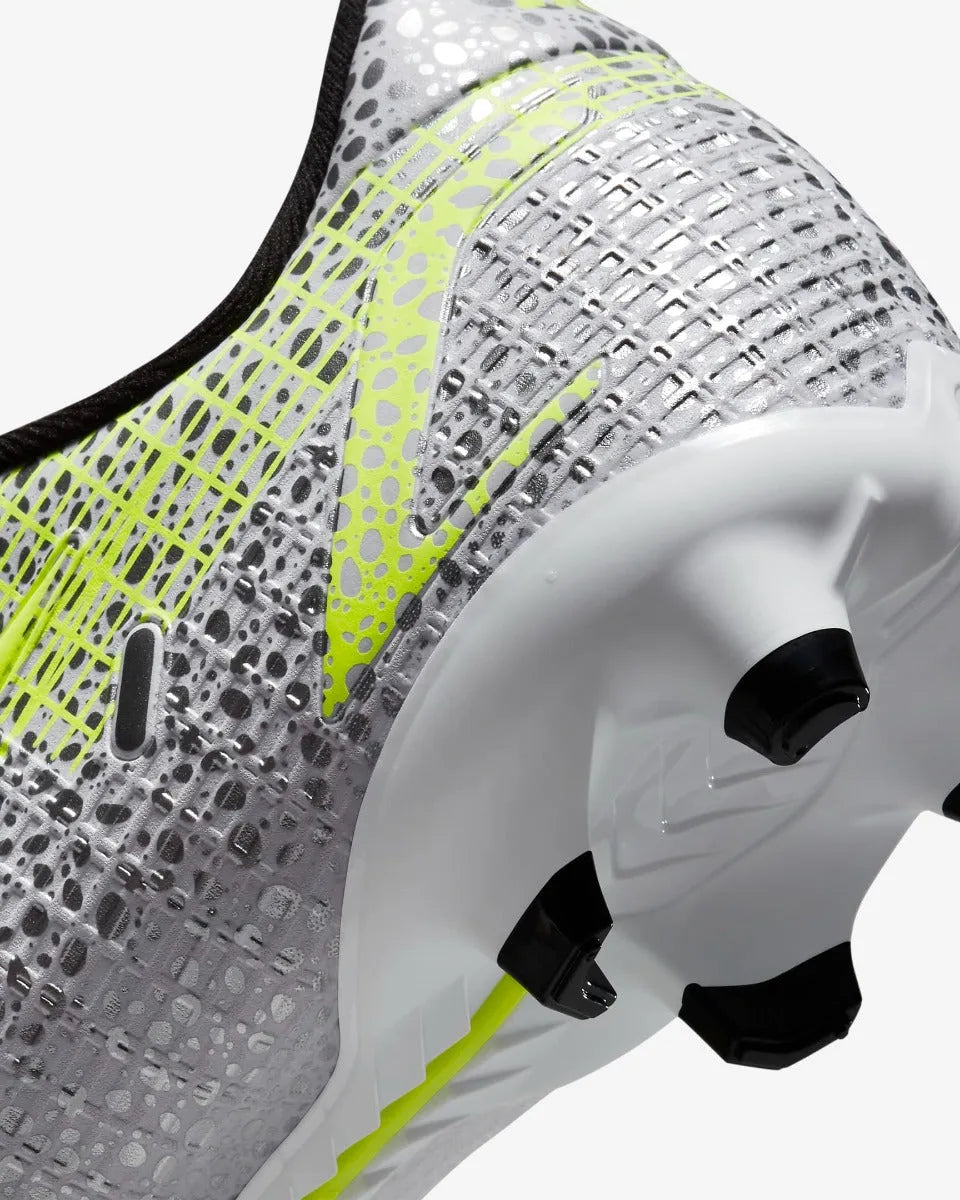 Nike JR Vapor 14 Academy FG-MG - White-Grey-Volt (Detail 3)