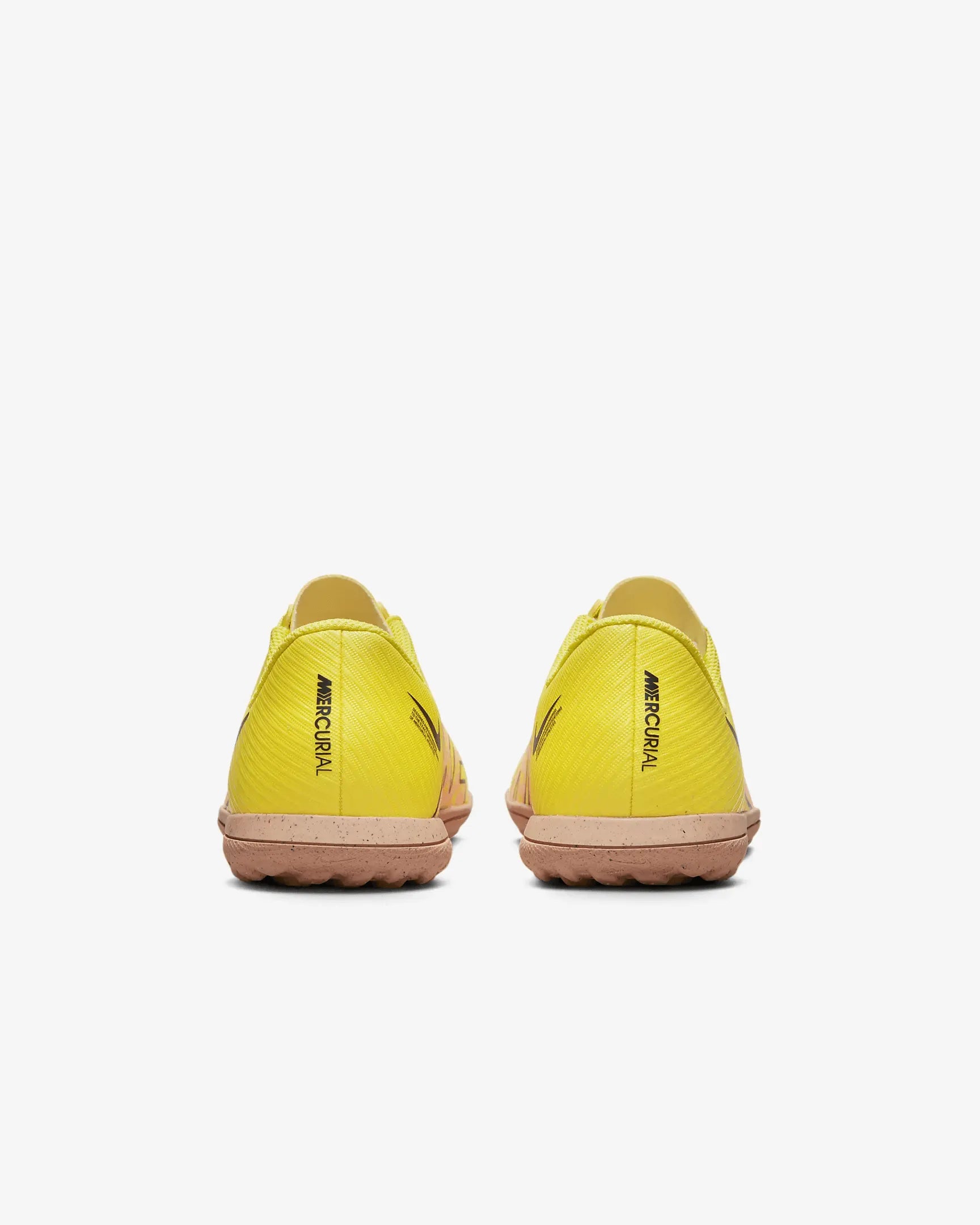 Nike Jr Vapor 15 Club Turf - Yellow Strike-Sunset Glow (Pair - Back)