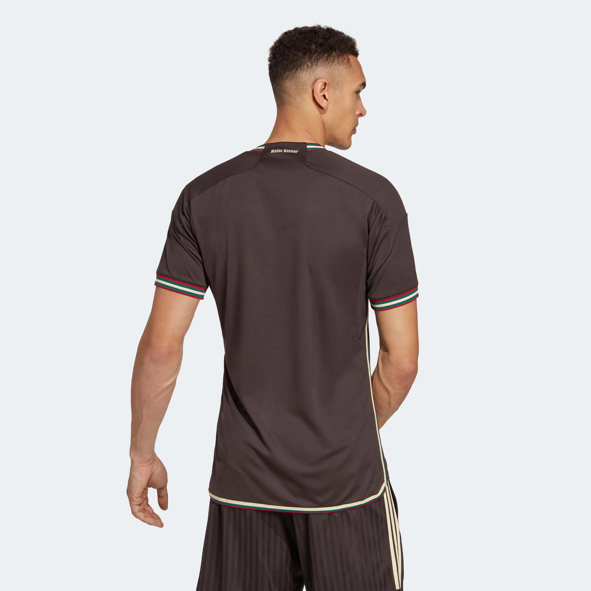 adidas 2023 Jamaica Away Jersey - Night Brown (Model - Back)