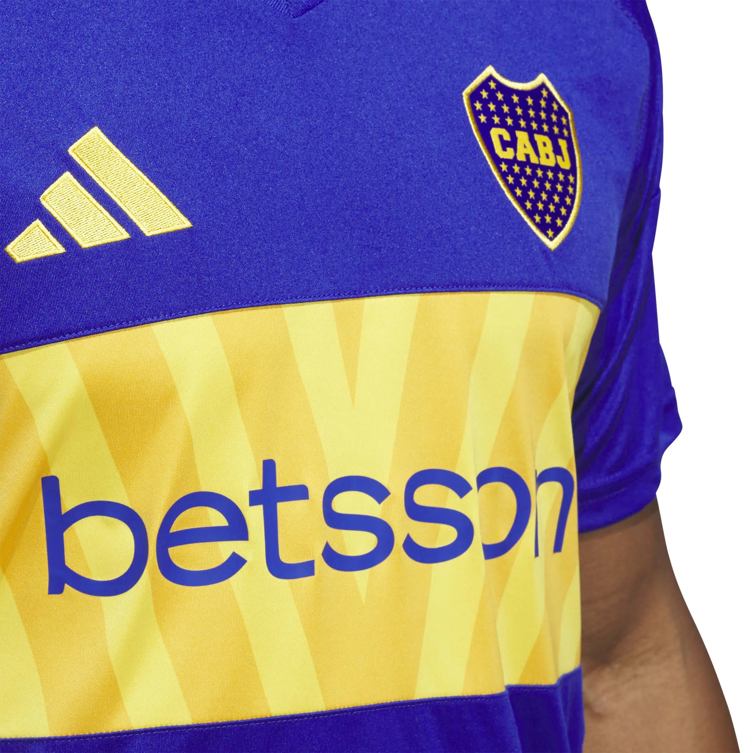 adidas 2024-25 Boca Juniors Men's Stadium Home Jersey (Detail 1)