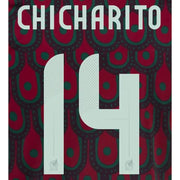 Mexico 2024/25 Home Chicharito #14 Youth Jersey Name Set (Back)