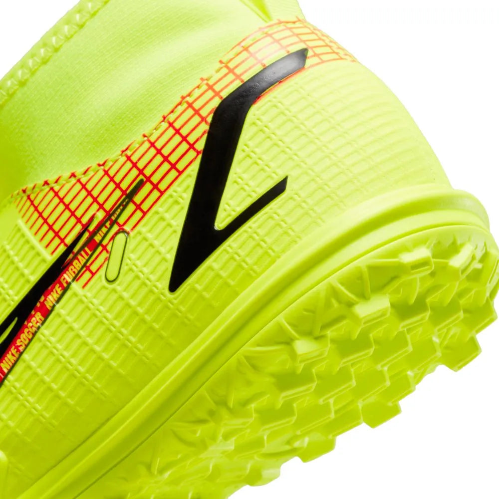 Nike JR Superfly 8 Academy TF - Volt-Bright Crimson (Detail 2)