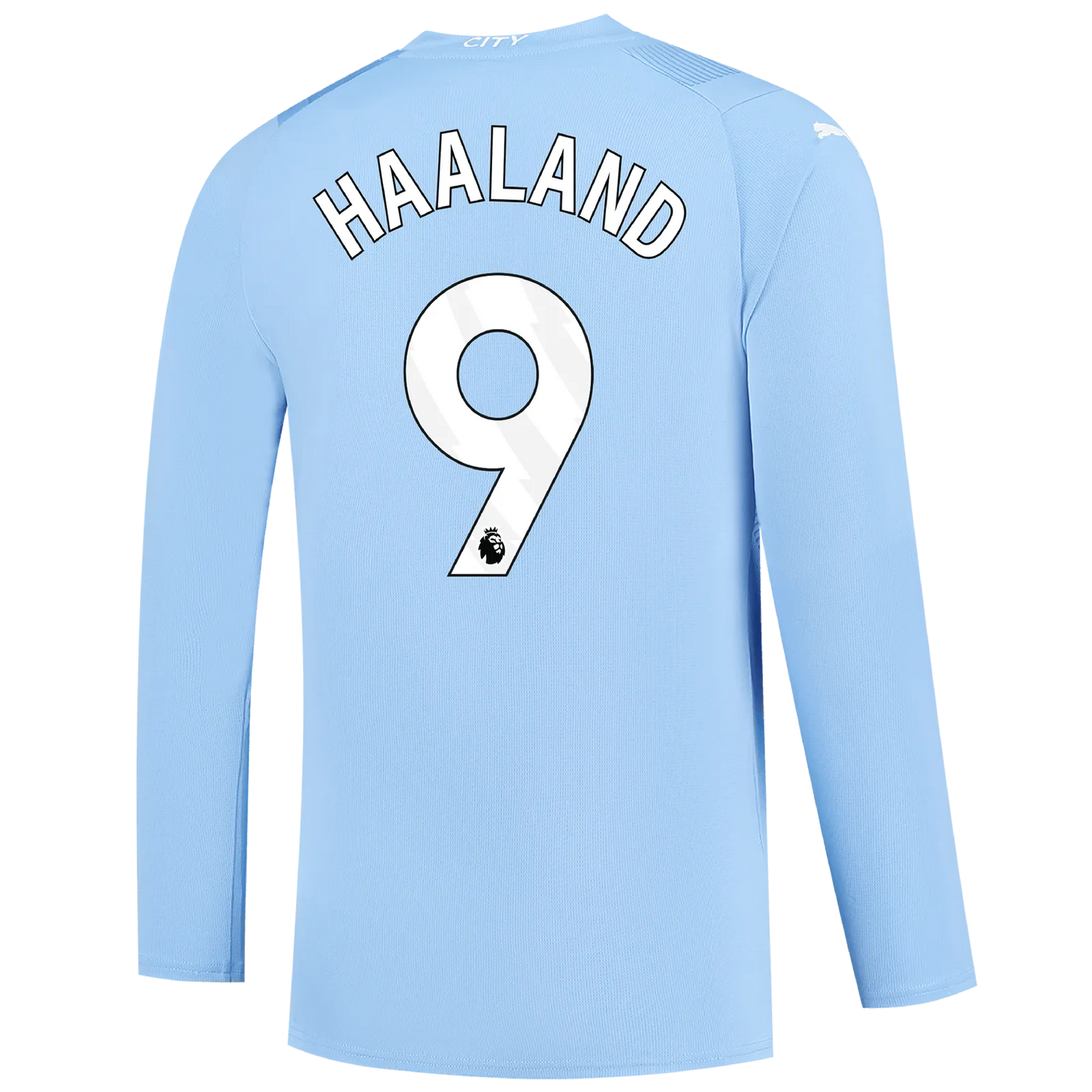 Puma 2023-24 Manchester City Men's Stadium Home Long-Sleeve Jersey