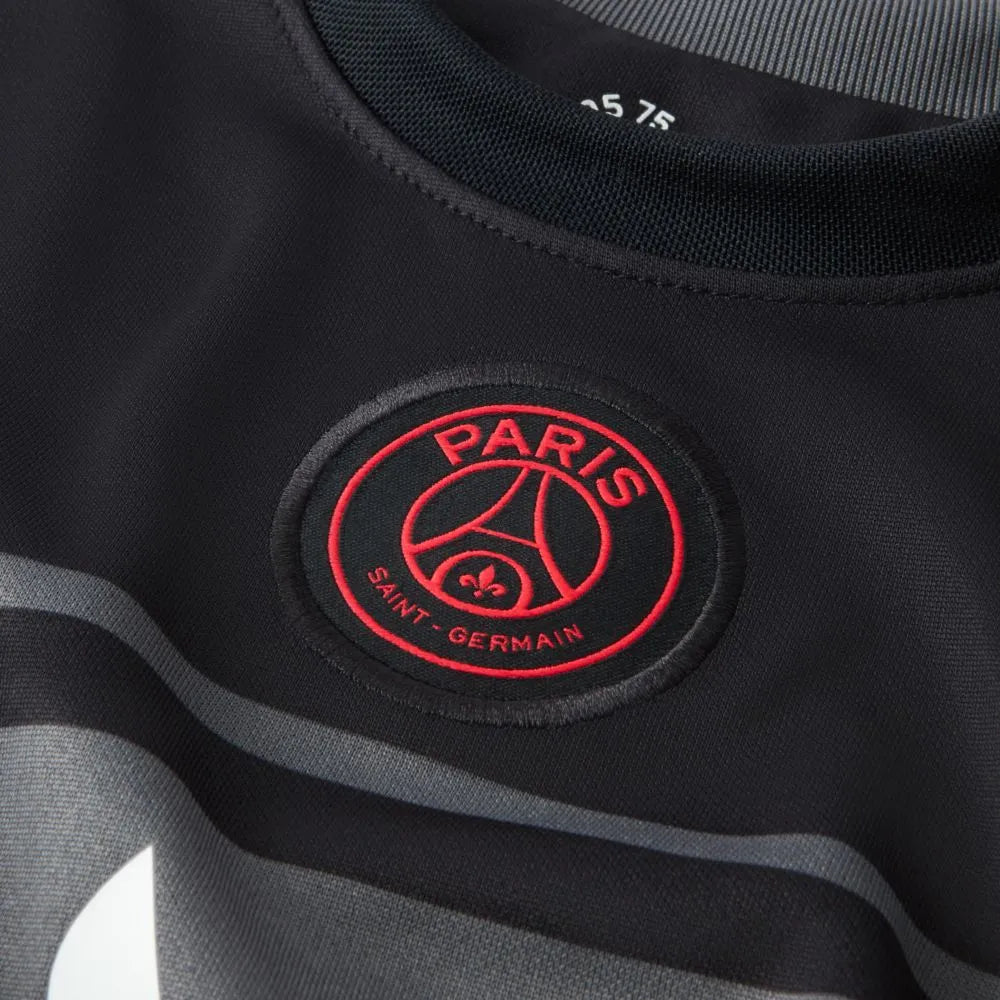 Nike 2021-22 PSG Little Kids Third Kit - Black (Detail 7)