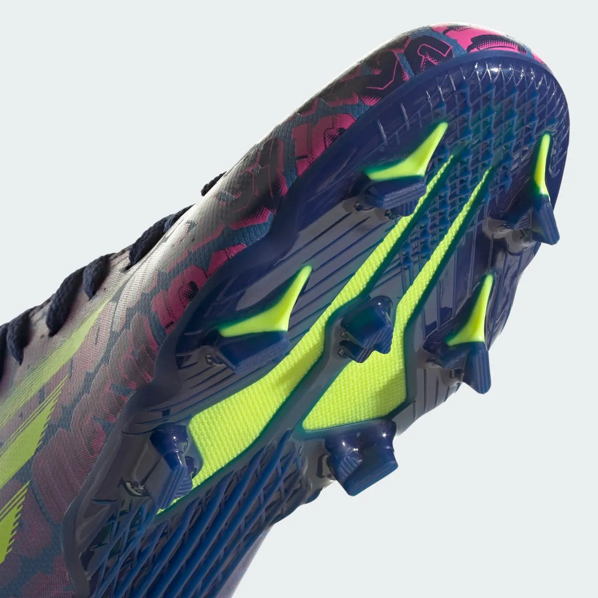 Adidas JR X Speedflow MESSI .3 FG - Blue-Pink-Yellow (Detail 2)