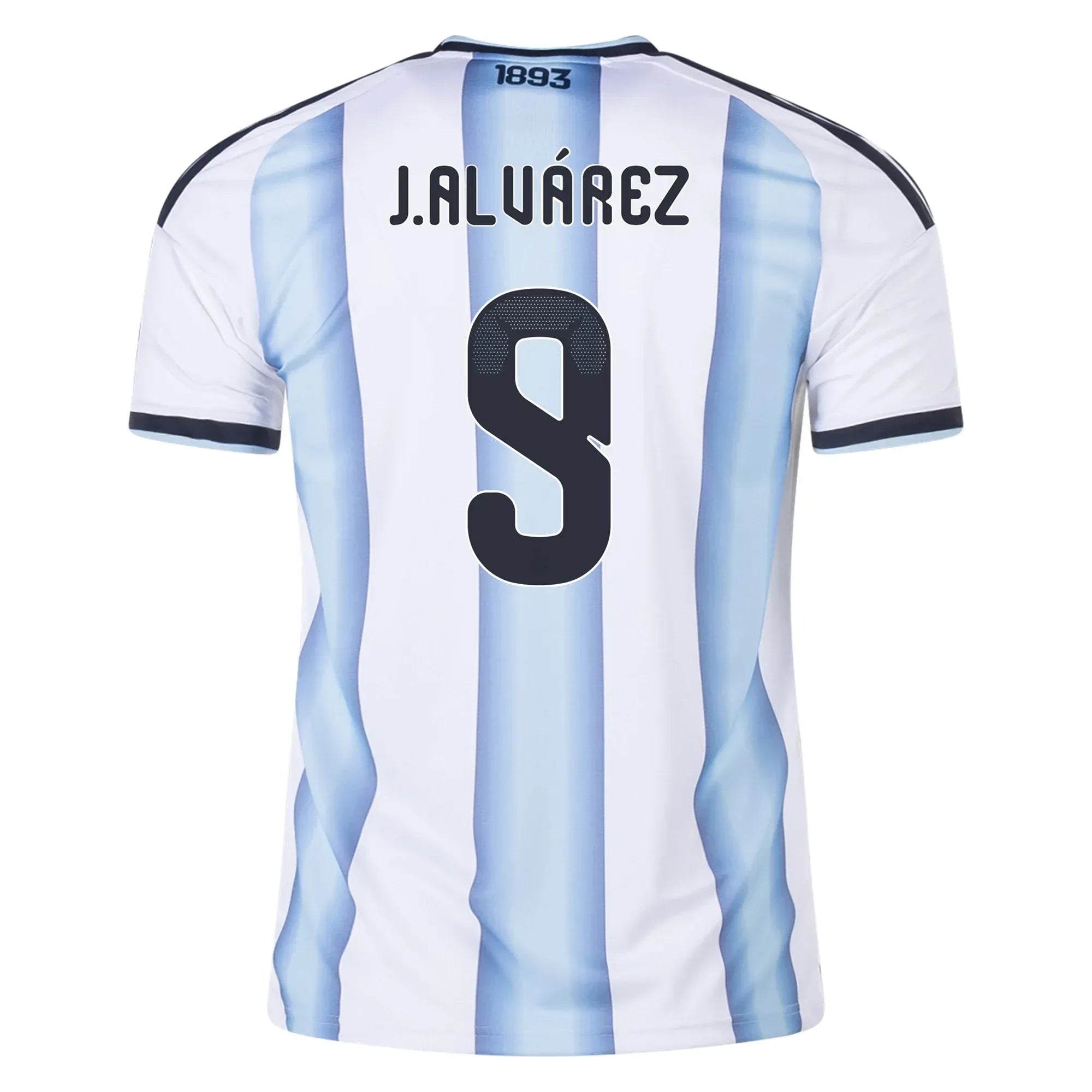 adidas 2026 Argentina Men's Stadium Home Soccer Jersey (J. Alvarez)