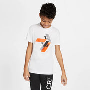 Nike CR7 YOUTH Hook Tee - White-Orange