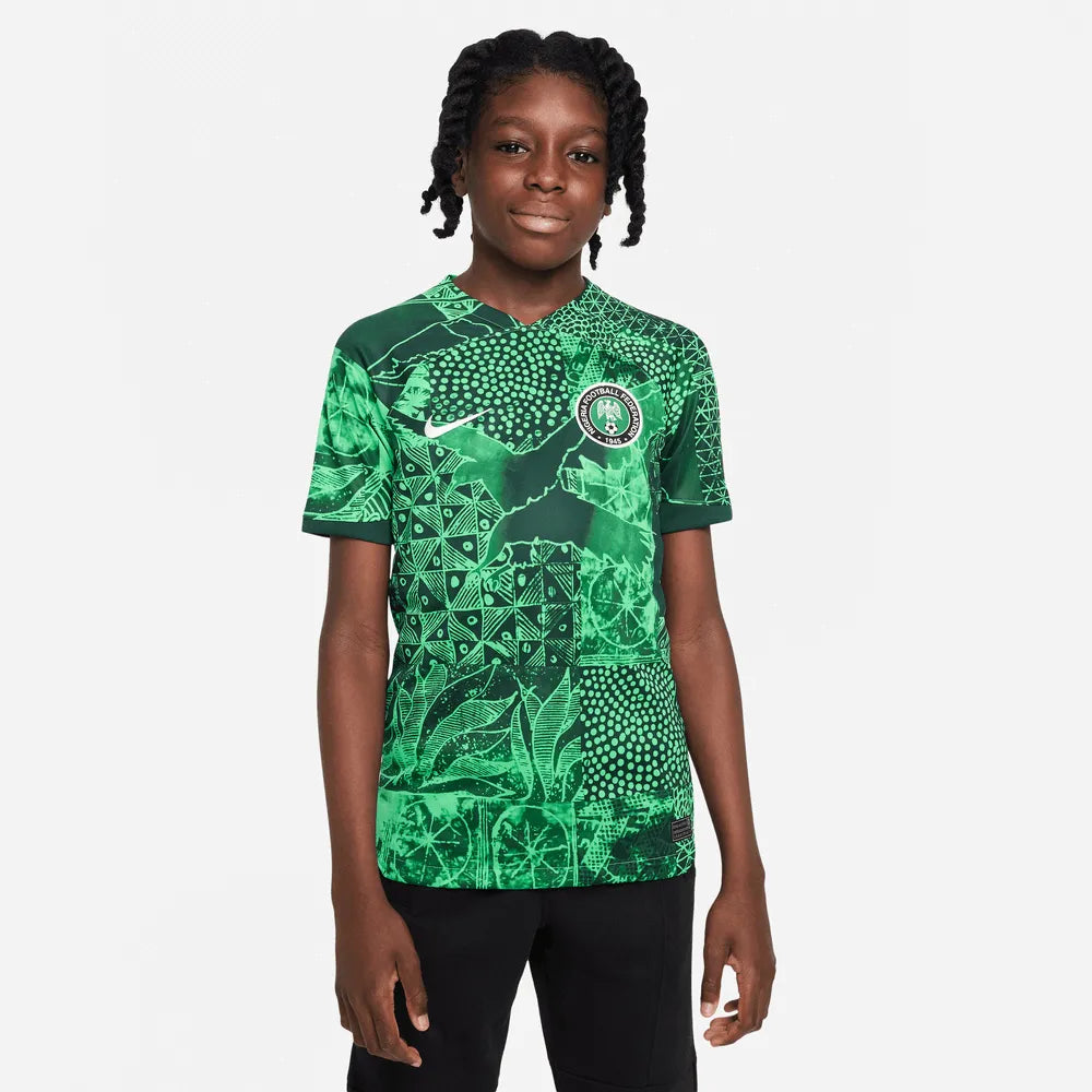 Nike 2022-23 Nigeria Youth Stadium Home Jersey (Model - Front)