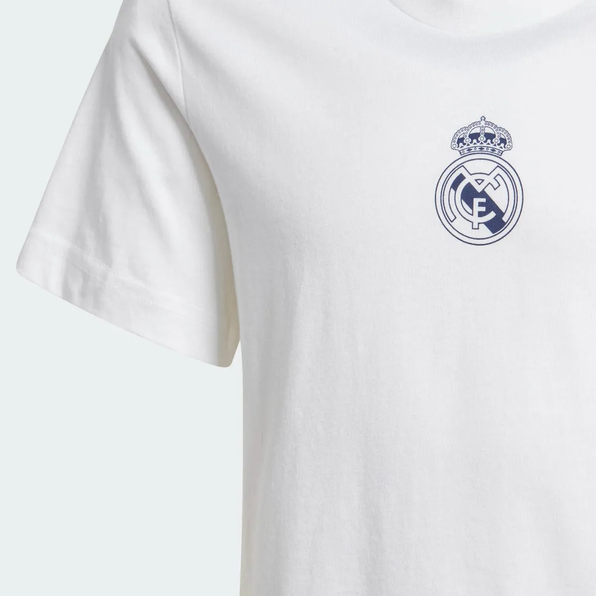 Adidas 2020-21 Real Madrid Youth Graphic Tee - White-Navy